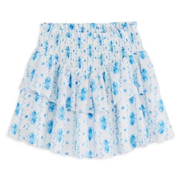 Katie J NYC Santorini Girls Floral Ruffle Skirt Sz Small 7/8 Bloomingdale’s NWT - Picture 1 of 6